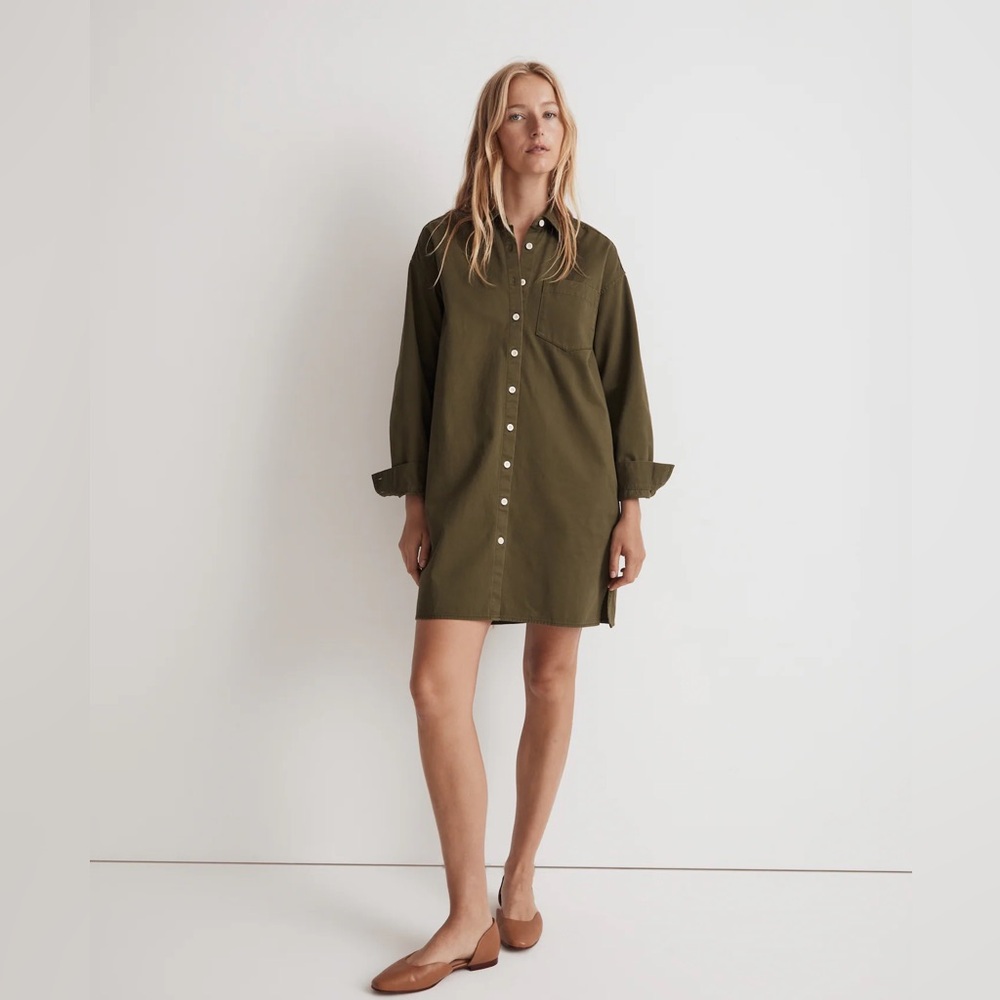 Madewell Loden Shirt Dress